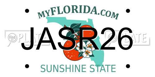 JASR26 Florida License Plate