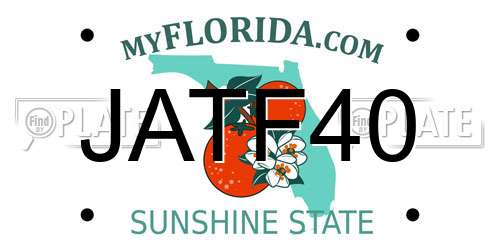 JATF40 Florida License Plate
