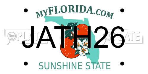 JATH26 Florida License Plate