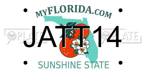 JATT14 Florida License Plate