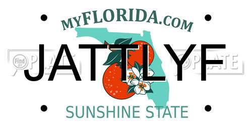 JATTLYF Florida License Plate