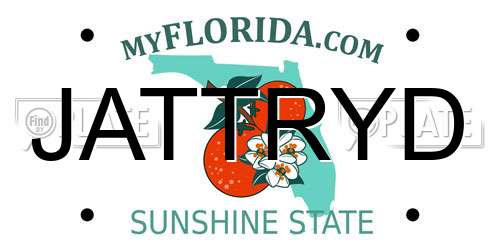 JATTRYD Florida License Plate