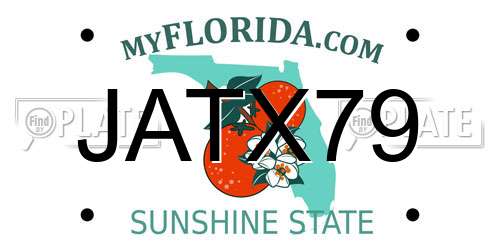JATX79 Florida License Plate