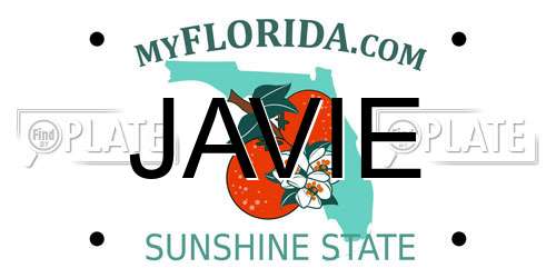 JAVIE Florida License Plate