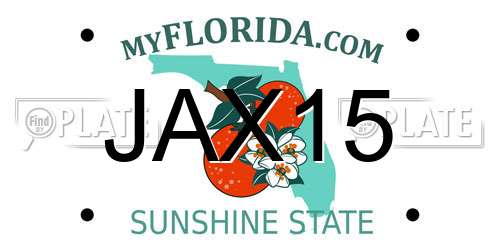 JAX15 Florida License Plate