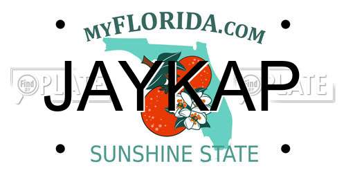 JAYKAP Florida License Plate
