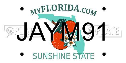 JAYM91 Florida License Plate