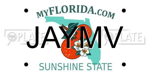 JAYMV Florida License Plate