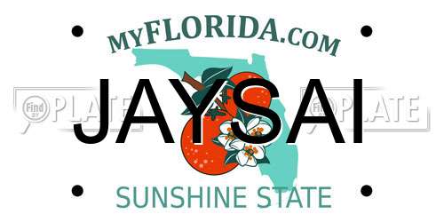 JAYSAI Florida License Plate