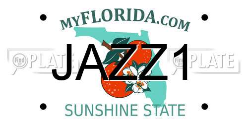 JAZZ1 Florida License Plate