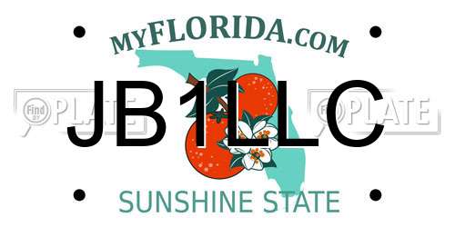 JB1LLC Florida License Plate