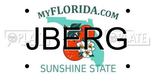JBERG Florida License Plate