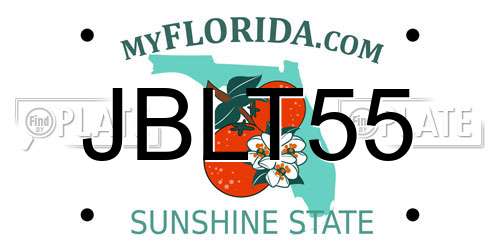 JBLT55 Florida License Plate