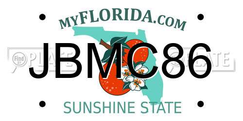 JBMC86 Florida License Plate