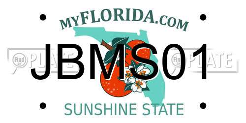 JBMS01 Florida License Plate