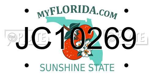 JC10269 Florida License Plate