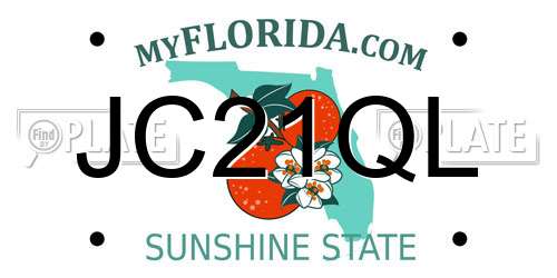 JC21QL Florida License Plate