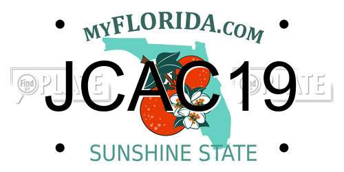 JCAC19 Florida License Plate