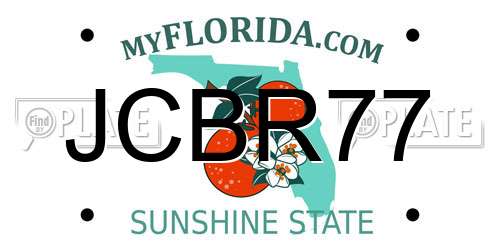 JCBR77 Florida License Plate