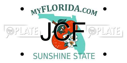 JCF Florida License Plate