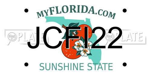 JCFI22 Florida License Plate