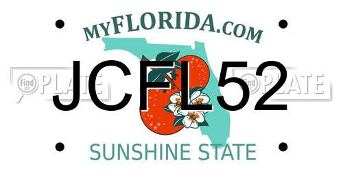 JCFL52 Florida License Plate