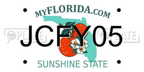 JCFY05 Florida License Plate