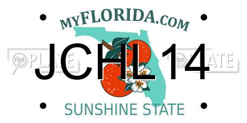 JCHL14 Florida License Plate