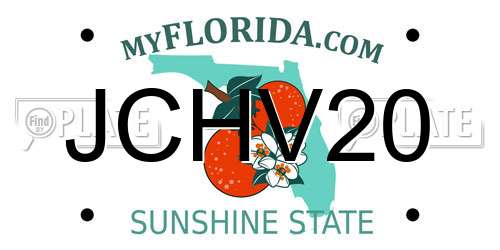 JCHV20 Florida License Plate