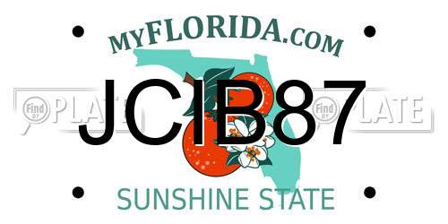 JCIB87 Florida License Plate