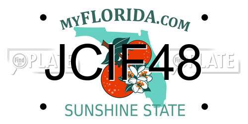JCIF48 Florida License Plate