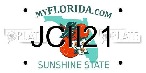 JCII21 Florida License Plate