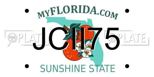 JCII75 Florida License Plate