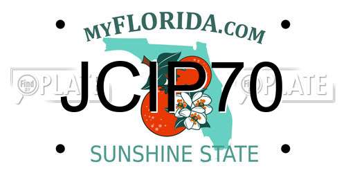 JCIP70 Florida License Plate
