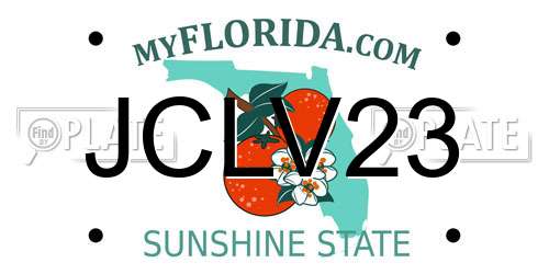 JCLV23 Florida License Plate