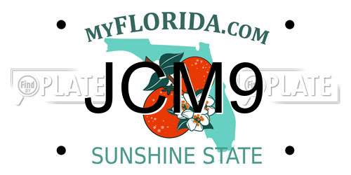 JCM9 Florida License Plate