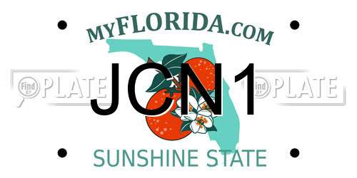 JCN1 Florida License Plate