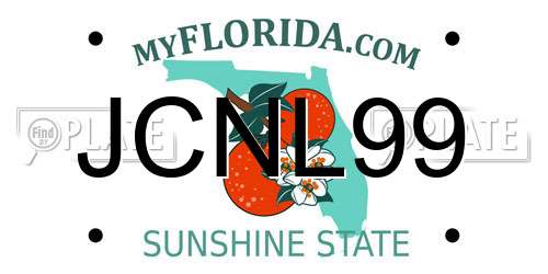 JCNL99 Florida License Plate