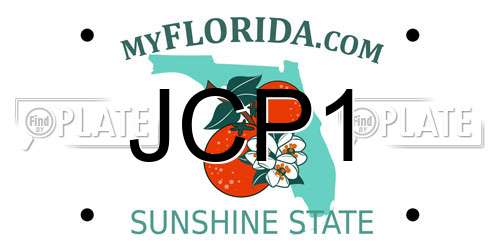 JCP1 Florida License Plate
