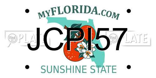 JCPI57 Florida License Plate