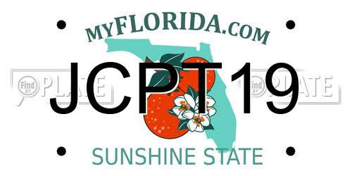JCPT19 Florida License Plate