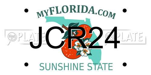 JCR24 Florida License Plate