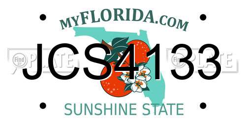 JCS4133 Florida License Plate