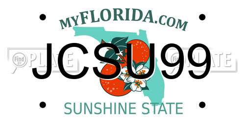 JCSU99 Florida License Plate