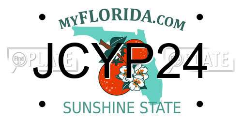 JCYP24 Florida License Plate