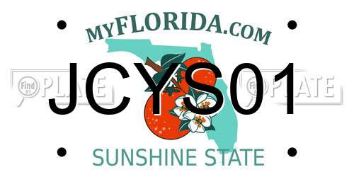 JCYS01 Florida License Plate