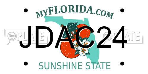 JDAC24 Florida License Plate