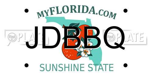 JDBBQ Florida License Plate