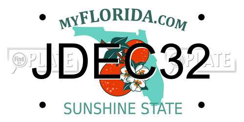 JDEC32 Florida License Plate