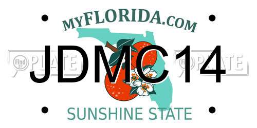 JDMC14 Florida License Plate